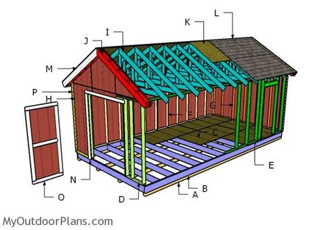 12 x 24 shed plans